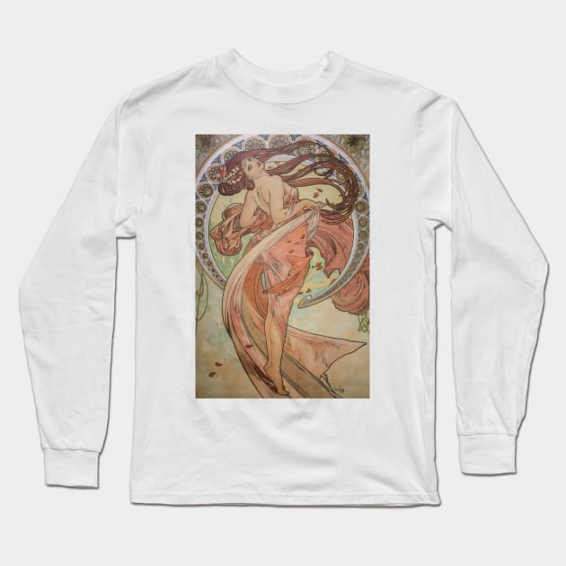 Mucha, Prague Praha Long Sleeve T-Shirt by immortalpeaches